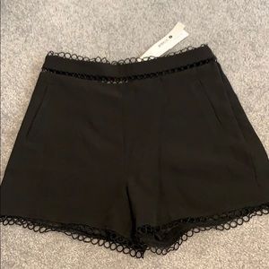 Aqua detailed high waisted short